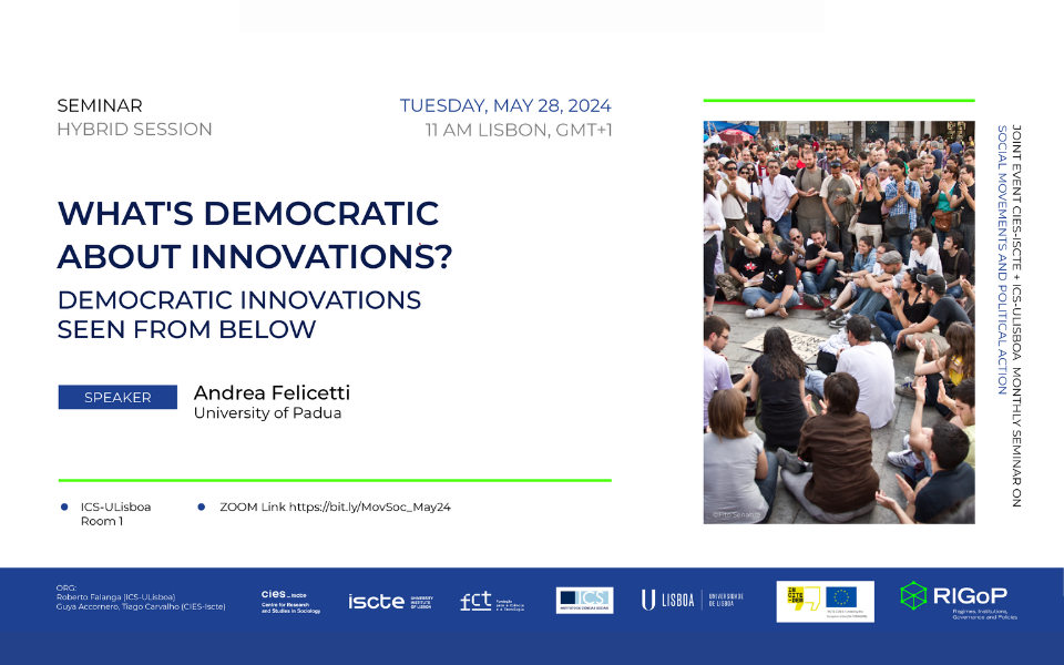 Event Announcement: What’s democratic about innovations?